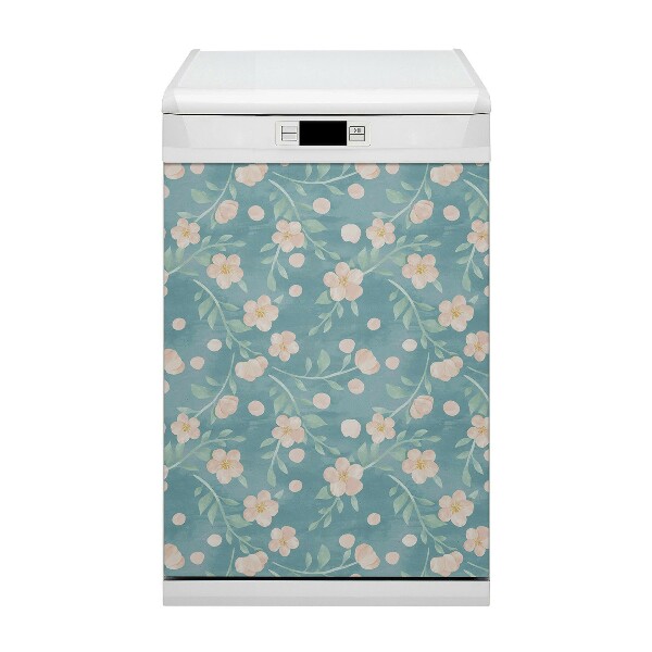 Dekorativer Magnet für eine Spülmaschine Pastellblumen