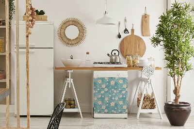 Dekorativer Magnet für eine Spülmaschine Pastellblumen