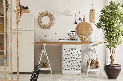 Magnet für eine Spülmaschine Bemalten Herzen