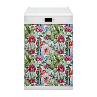 Magnet für eine Spülmaschine Buntes Kakteen