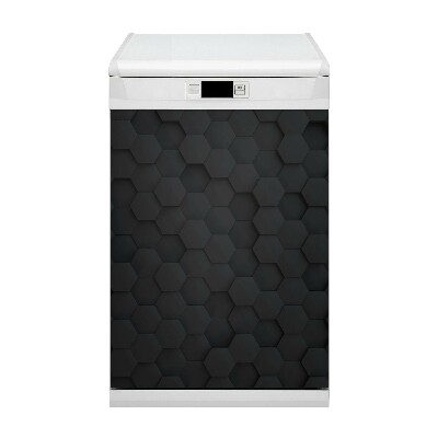 Magnet für eine Spülmaschine Schwarzes Musterhexagon