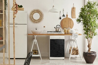 Magnet für eine Spülmaschine Schwarzes Musterhexagon