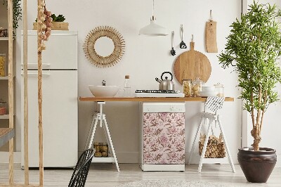 Dekorativer Magnet für eine Spülmaschine Rosa Pfingstrosen