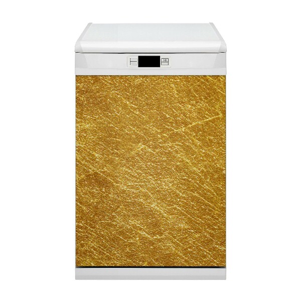 Dekorativer Magnet für eine Spülmaschine Goldene Textur