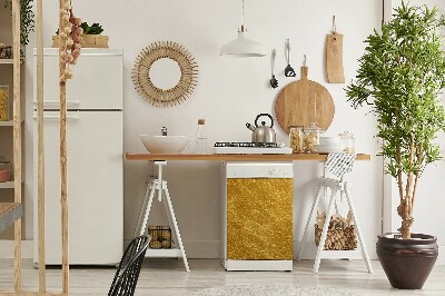 Dekorativer Magnet für eine Spülmaschine Goldene Textur