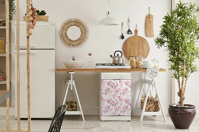 Dekorativer Magnet für eine Spülmaschine Rosa Blätter
