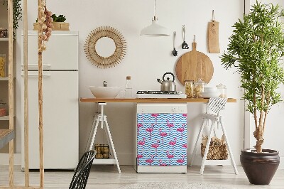 Dekorativer Magnet für eine Spülmaschine Flamingos