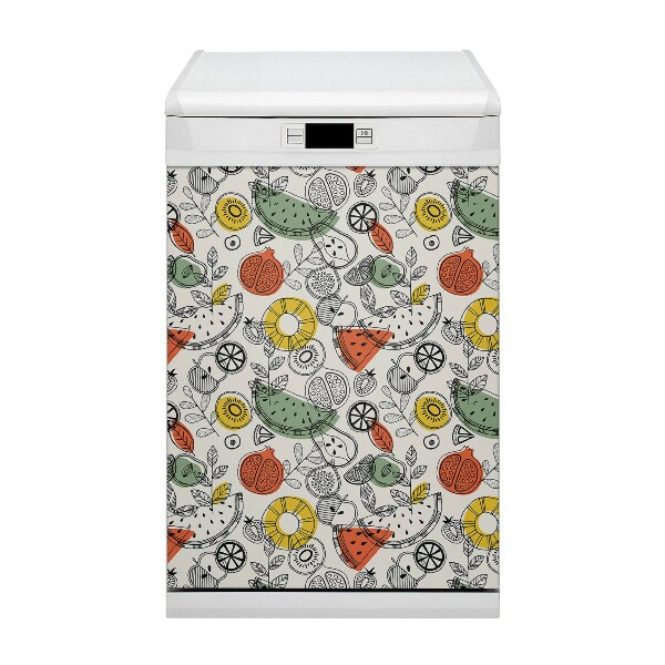 Dekorativer Magnet für eine Spülmaschine Obstkonturen