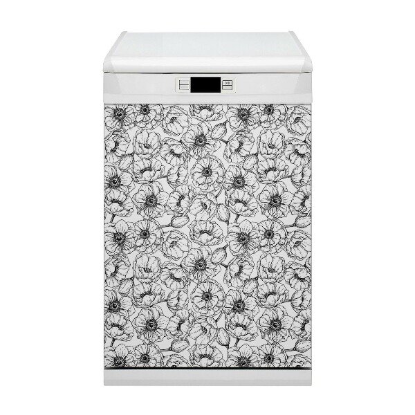 Dekorativer Magnet für eine Spülmaschine Blumen