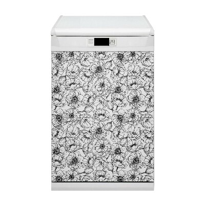 Dekorativer Magnet für eine Spülmaschine Blumen