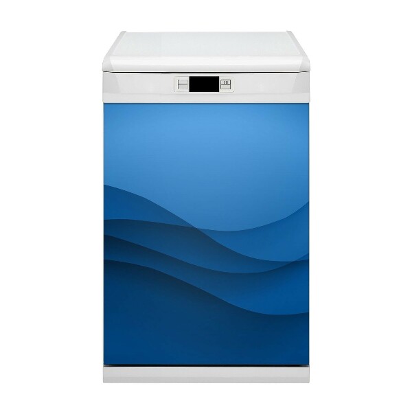 Dekorativer Magnet für eine Spülmaschine Blaue Kreuzung