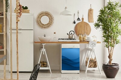 Dekorativer Magnet für eine Spülmaschine Blaue Kreuzung