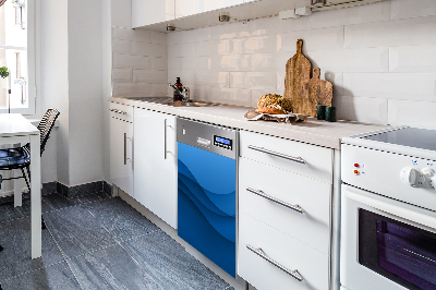 Dekorativer Magnet für eine Spülmaschine Blaue Kreuzung