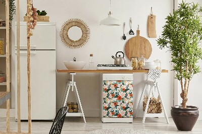 Magnet für eine Spülmaschine Farbenfrohe Blumen