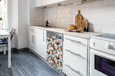 Magnet für eine Spülmaschine Farbenfrohe Blumen