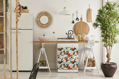 Magnet für eine Spülmaschine Farbenfrohe Blumen