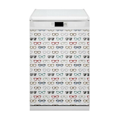 Dekorativer Magnet für eine Spülmaschine Retro -Brille