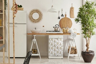 Dekorativer Magnet für eine Spülmaschine Hellbraune Kaninchen