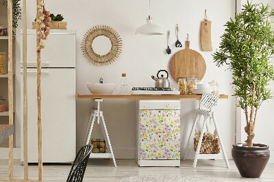 Magnet für eine Spülmaschine Farbenfrohe Blumen