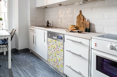 Magnet für eine Spülmaschine Farbenfrohe Blumen