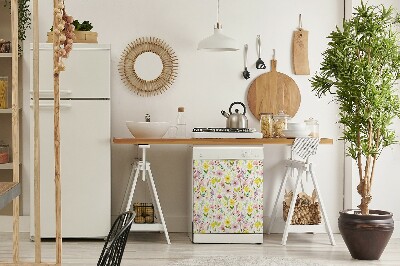 Magnet für eine Spülmaschine Farbenfrohe Blumen