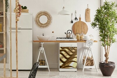 Dekorativer Magnet für eine Spülmaschine Goldene Elemente