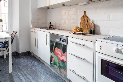 Geschirrspüler-Magnet Lackiertes Flamingo