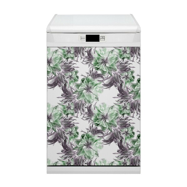 Dekorativer Magnet für eine Spülmaschine Magische Blumen