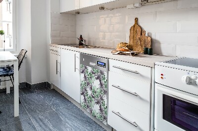 Dekorativer Magnet für eine Spülmaschine Magische Blumen