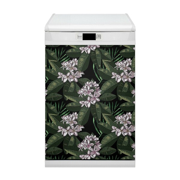 Dekorativer Magnet für eine Spülmaschine Exotische Blüten