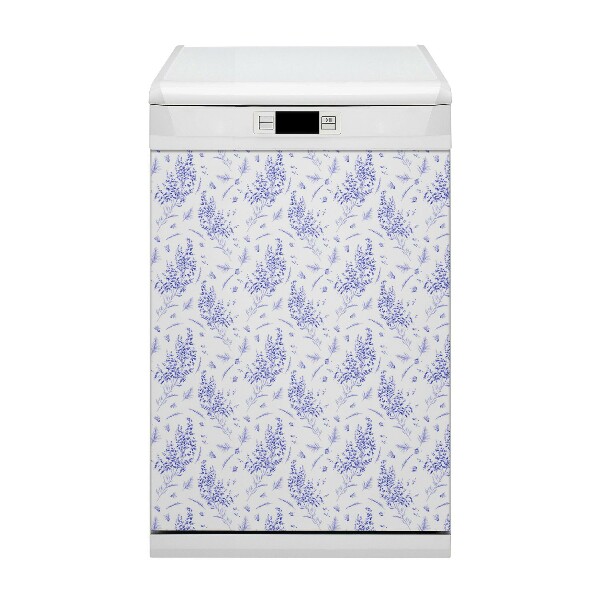 Dekorativer Magnet für eine Spülmaschine Lavendel -Aquarell