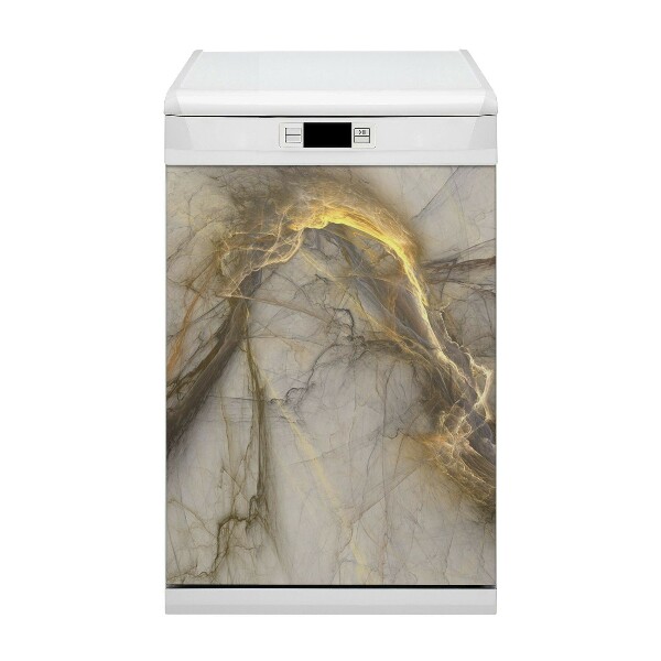 Dekorativer Magnet für eine Spülmaschine Goldener Marmor