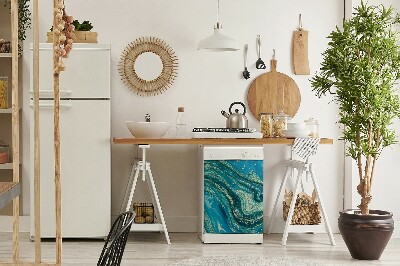 Magnet für eine Spülmaschine Blaue Abstraktion