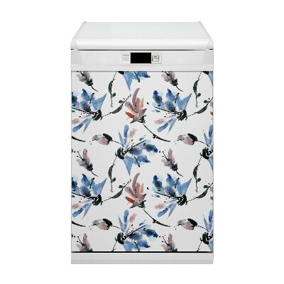 Dekorativer Magnet für eine Spülmaschine Aquarellblüten