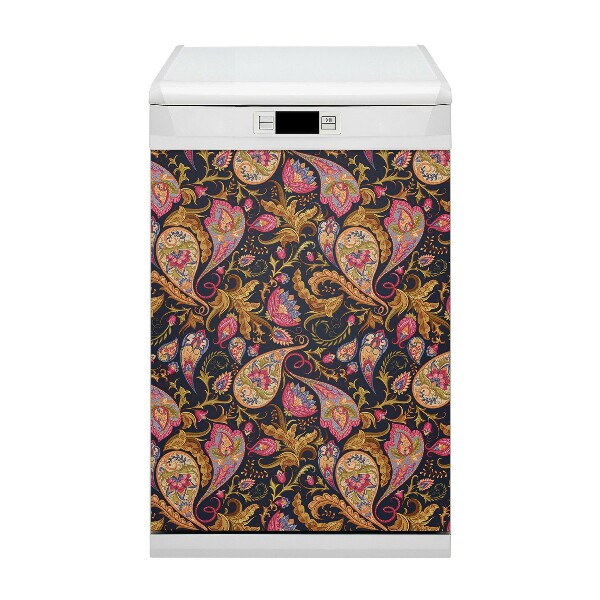 Dekorativer Magnet für eine Spülmaschine Buntes Paisley