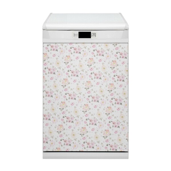 Dekorativer Magnet für eine Spülmaschine Aquarellblüten