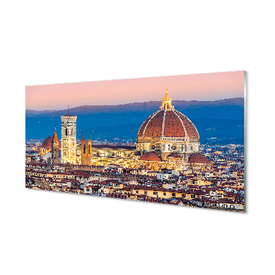 Acrylglasbilder Italien kathedrale panorama nacht