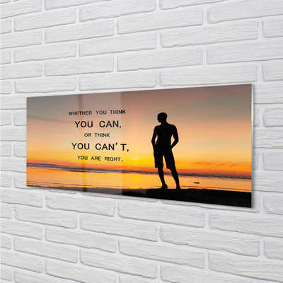 Acrylglasbilder Männlich meer