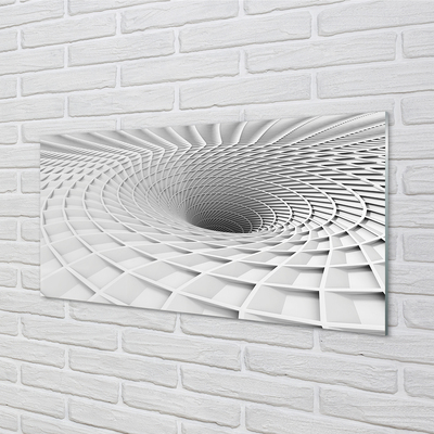 Acrylglasbilder 3d-geometrische einfülltrichter