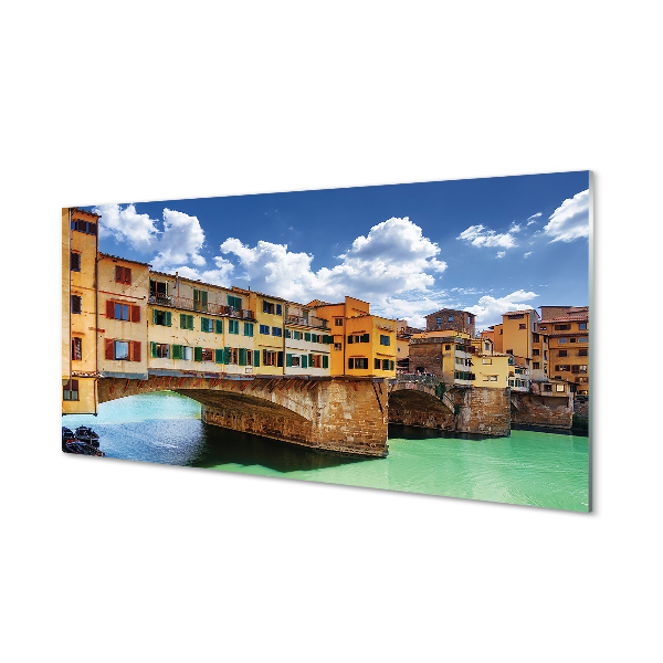 Acrylglasbilder Gebäude italien fluss-brücken