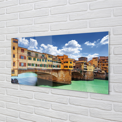 Acrylglasbilder Gebäude italien fluss-brücken