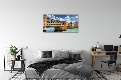 Acrylglasbilder Gebäude italien fluss-brücken