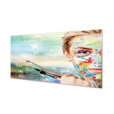Acrylglasbilder Die frau bürsten