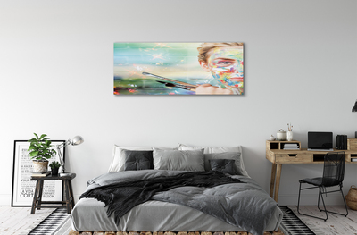 Acrylglasbilder Die frau bürsten