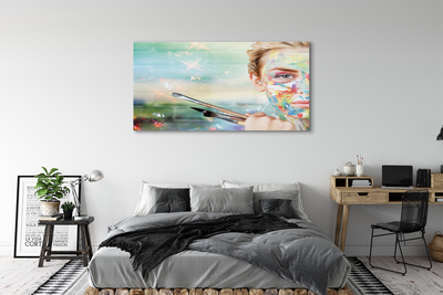 Acrylglasbilder Die frau bürsten