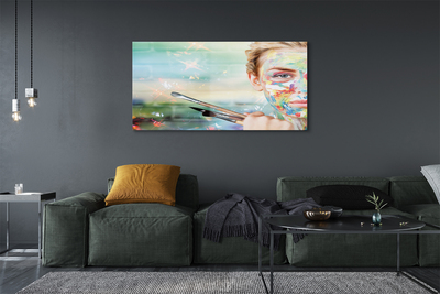 Acrylglasbilder Die frau bürsten