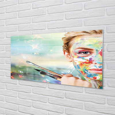Acrylglasbilder Die frau bürsten