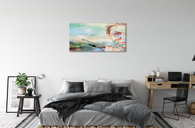 Acrylglasbilder Die frau bürsten