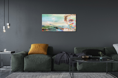 Acrylglasbilder Die frau bürsten