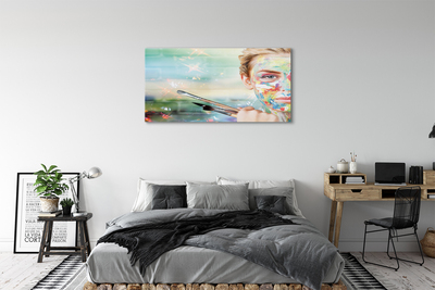 Acrylglasbilder Die frau bürsten